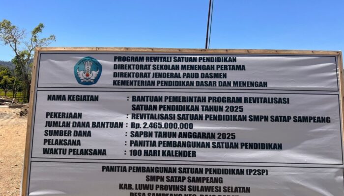 Wartawan Diintimidasi saat Liputan Program Revitalisasi SMPN Satap Sampeang, Kabupaten Luwu
