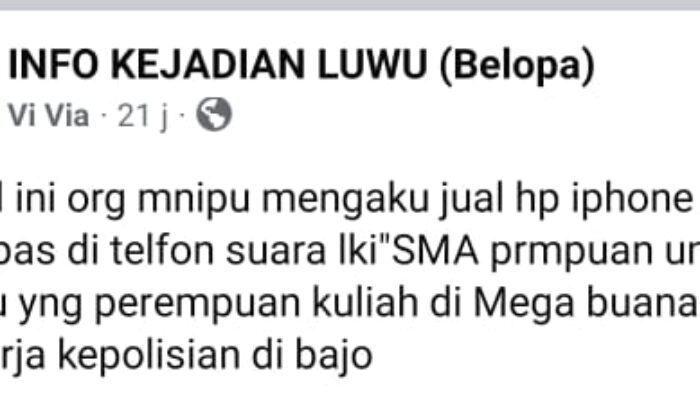 Viral di Media Sosial, Data Pribadi AKD Anggota Kepolisian di Sulbar Digunakan untuk Menipu di Luwu dan Palopo