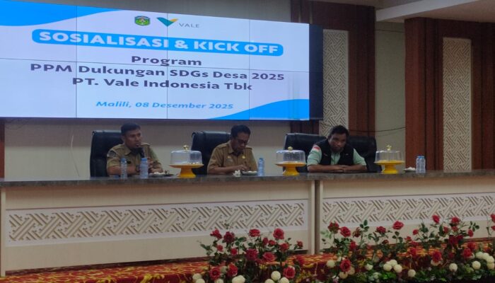 Pastikan Seluruh Program Sejalan dengan Kebijakan Bupati Lutim, PT Vale Laksanakan Kickoff Program PPM-SDGs Desa Tahun 2025