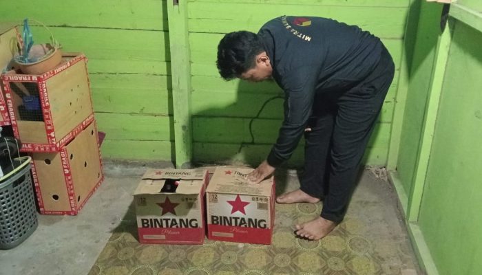 Ops Lilin 2025, Polsek Ponrang Sita Ratusan Miras