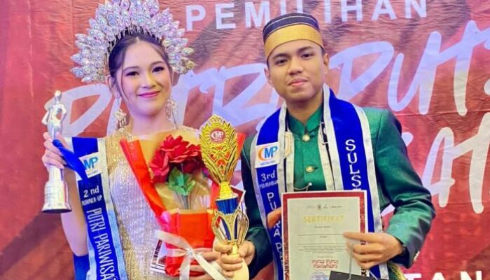 Dua Mahasiswa UKJP Palopo Berhasil Raih 2nd Runner dan 3rd Runner Up pada Ajang Pemilihan Putra & Putri Pariwisata Sulsel
