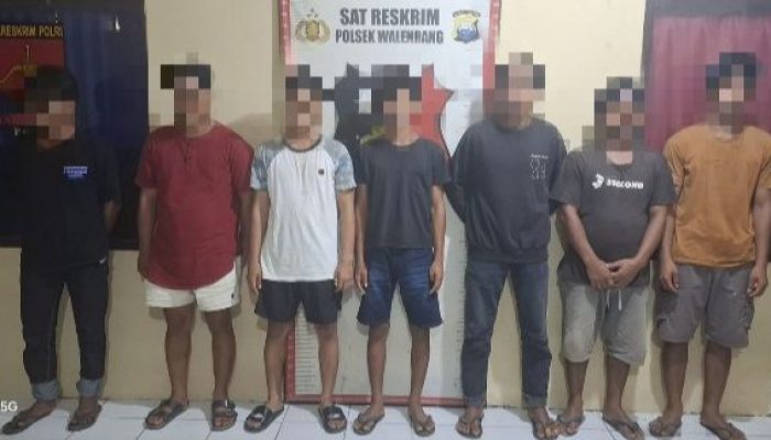 Polisi Amankan Enam Pelaku Penyiraman Air Panas, Penganiayaan dan Pengrusakan di Walenrang