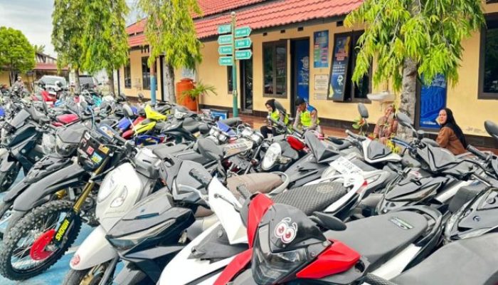 Sat Lantas Polres Luwu Amankan 52 Sepeda Motor yang Diduga Terlibat Dalam Balap Liar