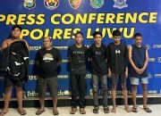 Polres Luwu Amankan Enam Terduga Pelaku Pengrusakan dan Teror Bom Molotov Rumah Kades Padang Kalua, Pelaku Lain Masih DPO
