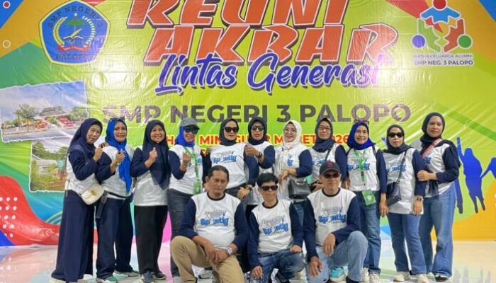 IKA SMP Negeri 3 Palopo Sukses Gelar Reuni Akbar, Ratusan Alumni Lintas Generasi Larut Dalam Nostalgia Putih-Biru