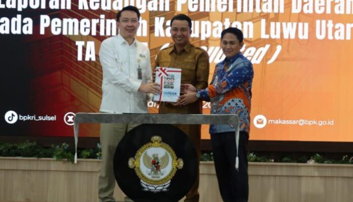 Serahkan LKPD Tahun Anggaran 2025, Bupati Luwu Utara: ‘Potret Keuangan Daerah yang Disusun Berdasarkan SAP Berbasis Akural’