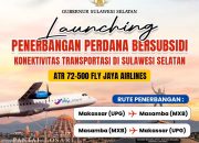 Capaian Andi Abdullah Rahim Memimpin Daerah, ATR 72-500 Fly Jaya Airlines untuk Luwu Utara