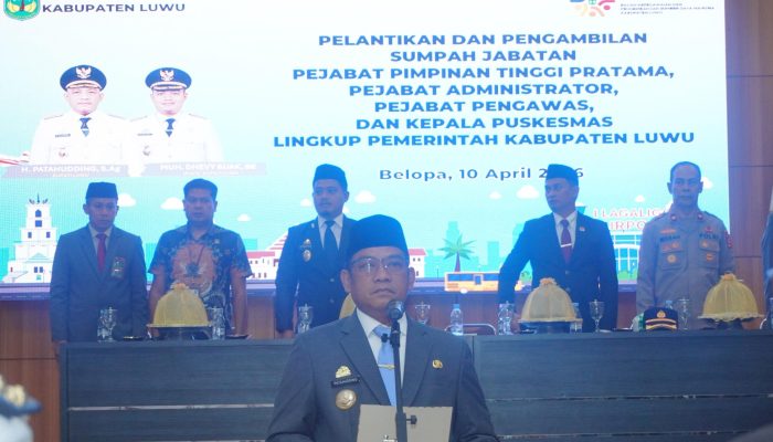 Bupati Luwu Lantik ASN yang Telah Meninggal Dunia
