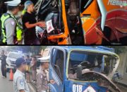Laka Lantas Truck Tangki Vs Bus Remaja Jaya, Satu Orang Dilaporkan Meninggal Dunia