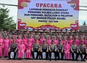 Selamat, 41 Personel Batalyon D Pelopor Naik Pangkat Setingkat Lebih Tinggi