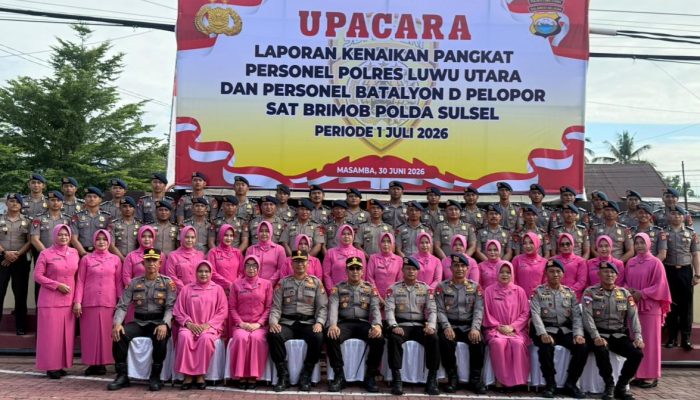 Selamat, 41 Personel Batalyon D Pelopor Naik Pangkat Setingkat Lebih Tinggi
