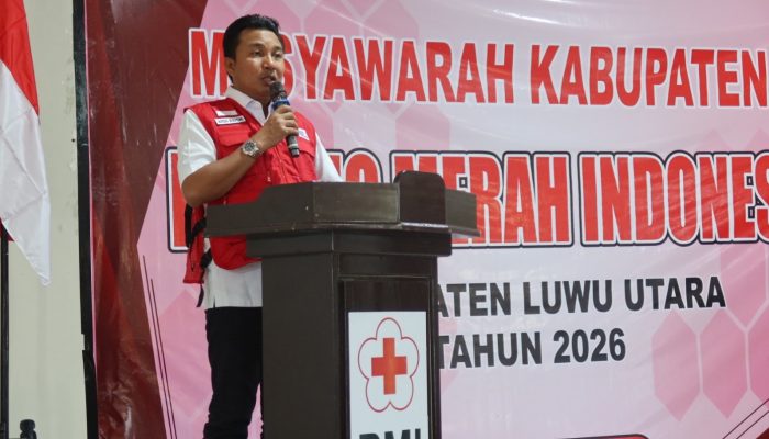 Terpilih Aklamasi, Andi Abdullah Rahim Dikukuhkan sebagai Ketua PMI Luwu Utara