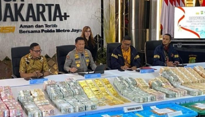 Ditreskrimsus Metro Jaya dan Kortastipidkor Polri Konfrensi Pers Tiga Kasus Pasca Penggeledahan Kafe, Money Changer dan Rumah di Sentul