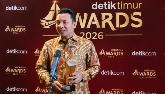 Andi Abdullah Rahim Terima Penghargaan Detiktimur Awards 2026 Kategori Akselerator Inovasi Pengentasan Kemiskinan Ekstrem