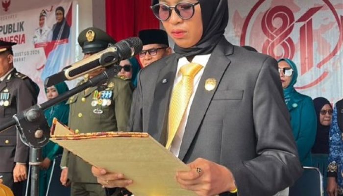 Andi Abriani Jadi Perempuan Pertama Pembaca Proklamasi di Malangke Barat