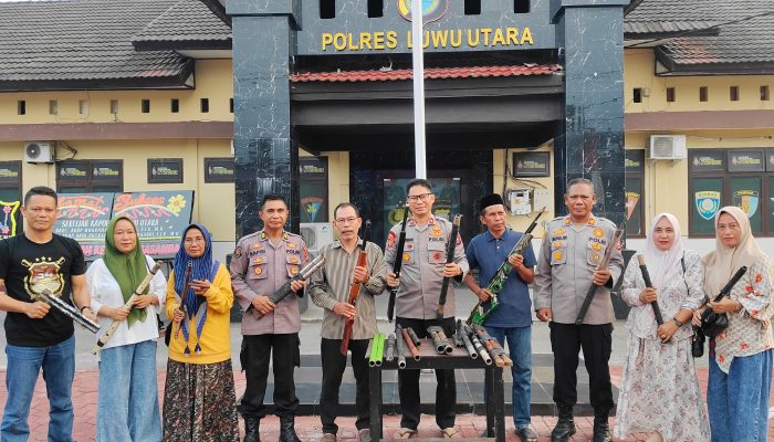 Difasilitasi Anggota DPRD Lutra, 60 Pucuk Senjata Jadi Simbol Damai Warga Munte-Karondang