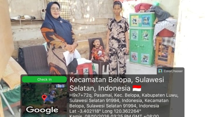 Camat Belopa Segera Surati Disperkim Luwu Usulkan Bantuan RTLH  untuk Keluarga Nirwana